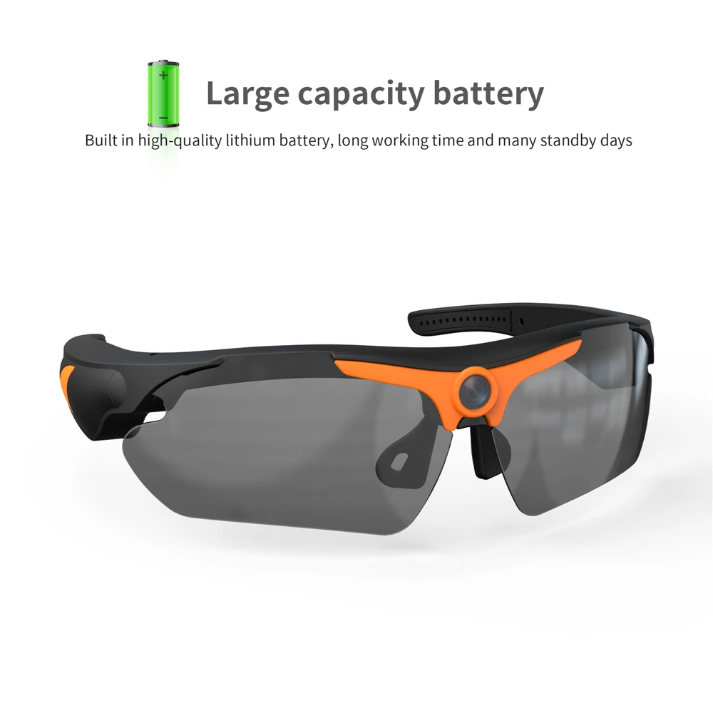 1080P Wearable Glasses Camera Polarized Lens Outdoor Sport DVR Video Surveillance Cam Security Mini Driving Sunglasses Camcorder